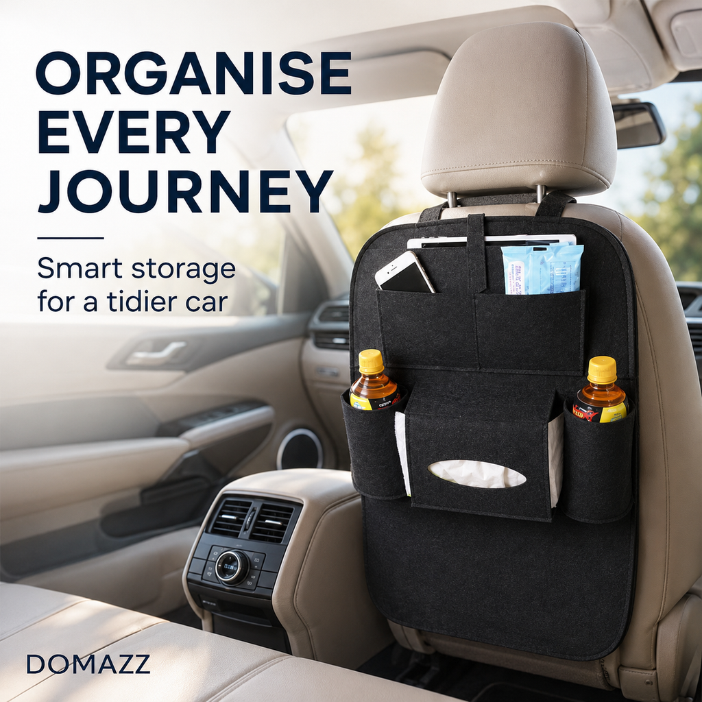 DOMAZZ Car Seat Organiser – Single & Double Pack