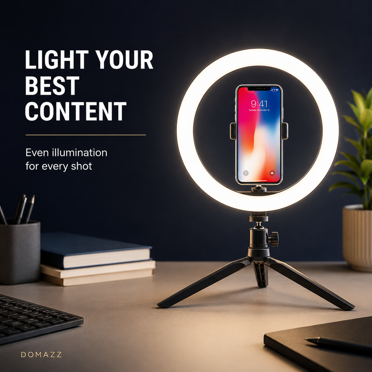 DOMAZZ LED Ring Light commercial product image
