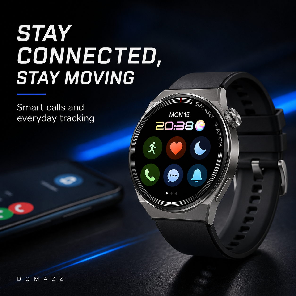 DOMAZZ Smartwatch commercial product image